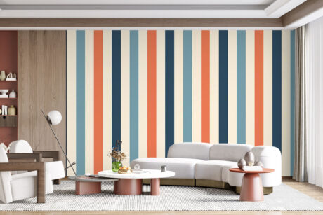 Maritiem lijnenspel met kleurcontrast