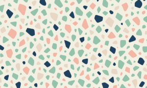 Modern terrazzo behang in natuurlijke tinten