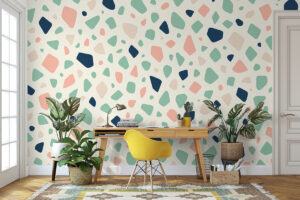 Organische vlekken in natuurlijke tinten