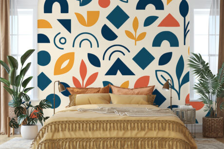 Kleurrijke vormen en lijnen