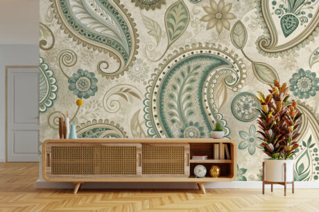 Klassiek textielmotief met bloemen