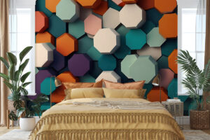 Geometrisch patroon met optische diepte