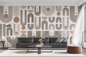 Grafisch seventies motief