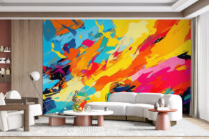 Kleurrijke expressieve schildering