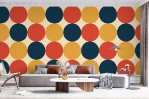 Jaren 70 design met kleurcontrast