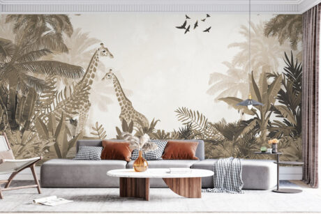 Tropisch sepia landschap