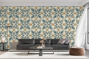 Zonnig tegelontwerp met mediterrane sfeer