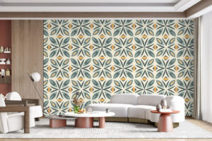 Decoratieve tegels in zachte tinten