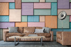 Rechthoekig pastelpatroon met natuurlijke look