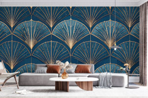 Luxe geometrisch motief in Deco stijl