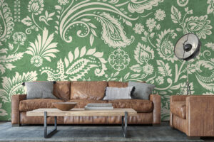 Saliegroen klassiek patroon