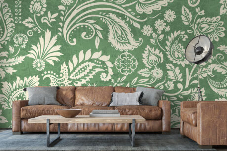 Saliegroen klassiek patroon