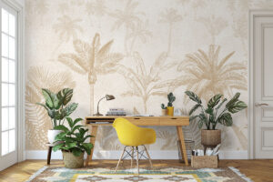 Monochroom tropisch ontwerp