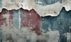 Industrieel vintage behang met verweerde verf