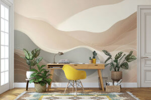 Modern duinlandschap in zachte tinten