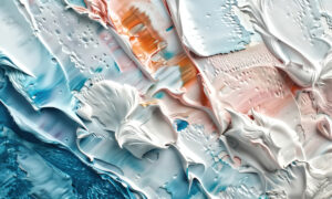 Abstract behang met impasto verfstructuur