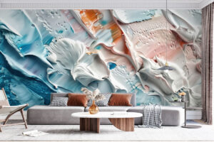 Dikke penseelstreken met textuur