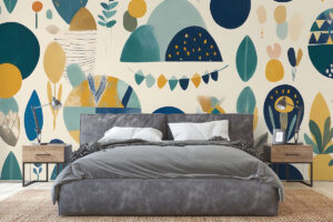 Bladmotieven in moderne kleuren