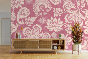 Indiase kasjmierprint in roze tinten