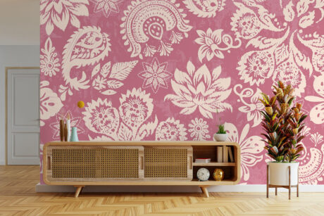 Indiase kasjmierprint in roze tinten