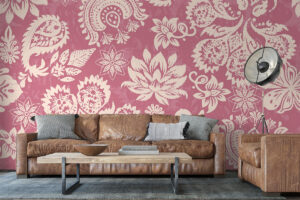Traditioneel paisley ontwerp met bloemen