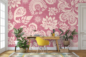 Zacht paisley motief in Indiase stijl