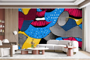 Kleurrijk kunstontwerp met vrolijke uitstraling