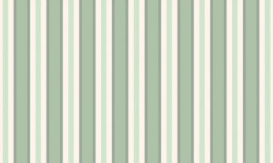 Verticaal gestreept behang in saliegroen en crème