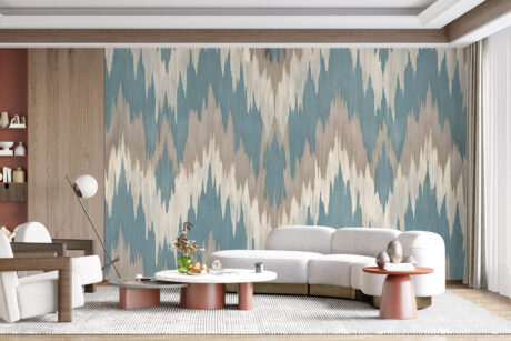 Zachte chevronstructuur in beige