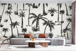 Klassiek strandmotief met tropische details