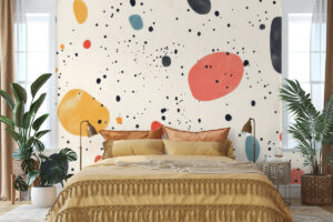 Vrolijk terrazzo patroon met levendige uitstraling