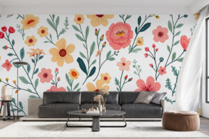 Weidebloemenpatroon met eigentijdse charme