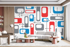 Modern rechthoekpatroon met retro uitstraling