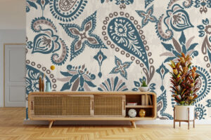 Bloemen en bladeren in taupetinten