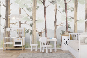 Edelherten in Scandinavisch bos