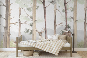 Landschap met natuurlijke verfstructuur