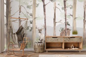 Zachte aquarelstijl in Scandinavisch thema