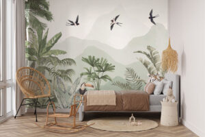 Exotisch dierpatroon in aquarelstijl