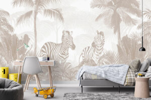 Palmen en bladeren in rustige tropische sfeer