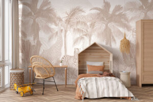 Natuurlijke beige dierenillustratie