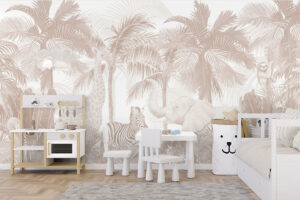 Beige safari design met zachte texturen
