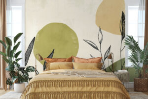 Zachte overgang tussen groen en oker