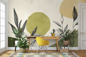 Organische patronen in natuurlijke tinten