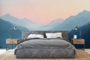 Sfeervol berglandschap met diepte