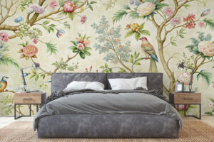 Vogels in klassieke oosterse stijl