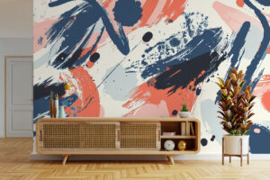 Kunstzinnig ontwerp met levendige penseelstreken