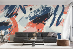 Abstracte verfbewegingen in moderne stijl