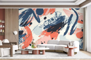 Marineblauwe texturen met kleuraccenten