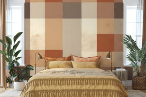 Authentieke mozaïektegels in warme aarde kleuren