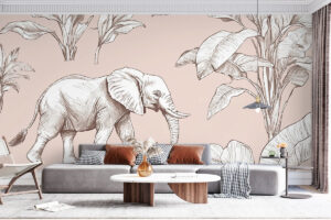 Sepia illustratie in vintage stijl